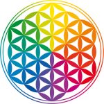 Flower of Life and Rainbow Colors - Blume des Lebens